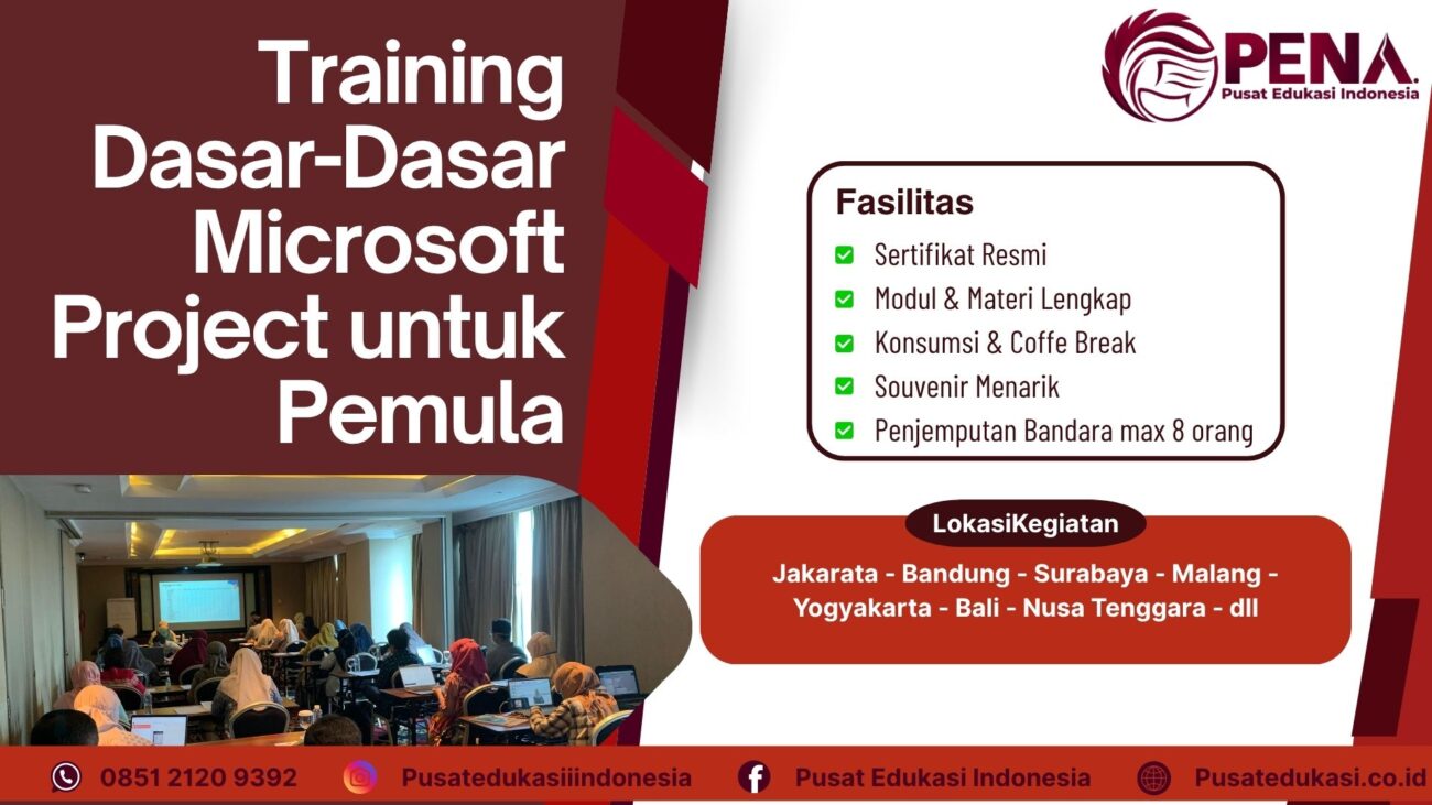Training Dasar-Dasar Microsoft Project untuk Pemula Terbaru 2025/2026