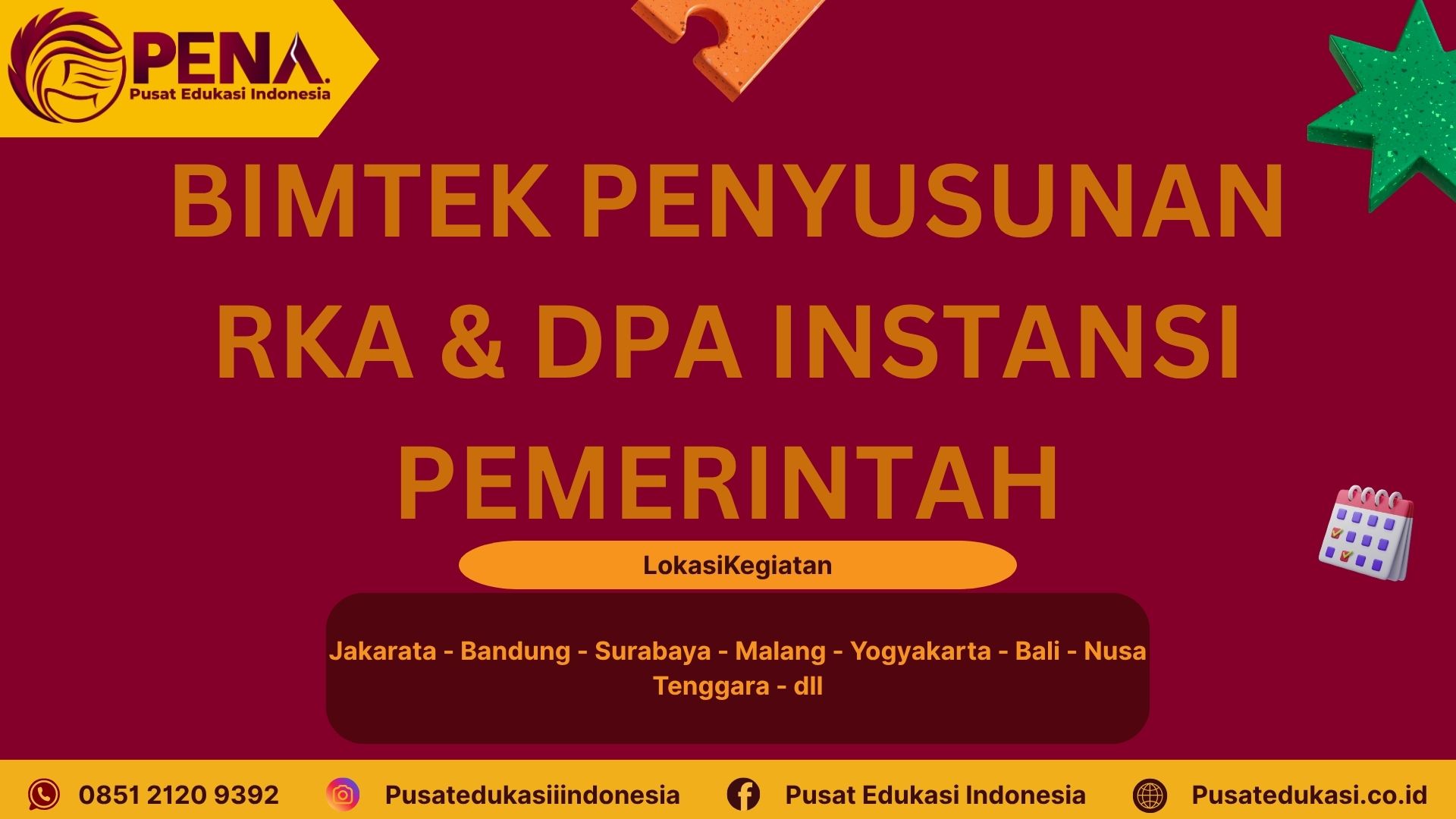 Bimtek Penyusunan RKA & DPA Instansi Pemerintah Terbaru 2025/2026