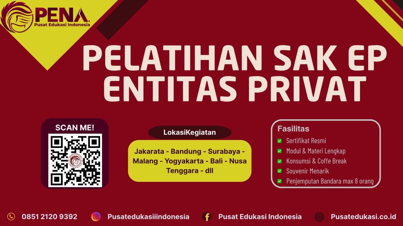 Pelatihan SAK EP Entitas Privat Terbaru 2025/2026