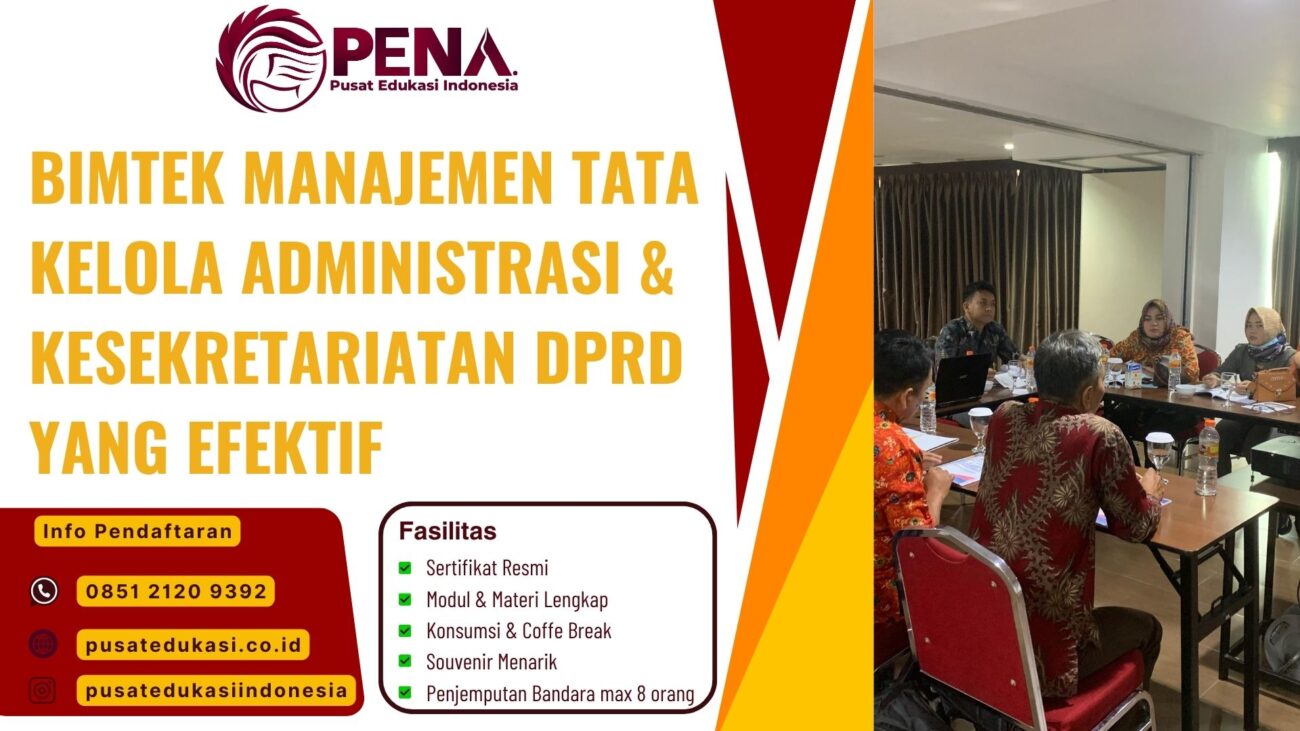 Bimtek Training Manajemen Tata Kelola Administrasi & Kesekretariatan DPRD yang Efektif Terbaru 2025/2026