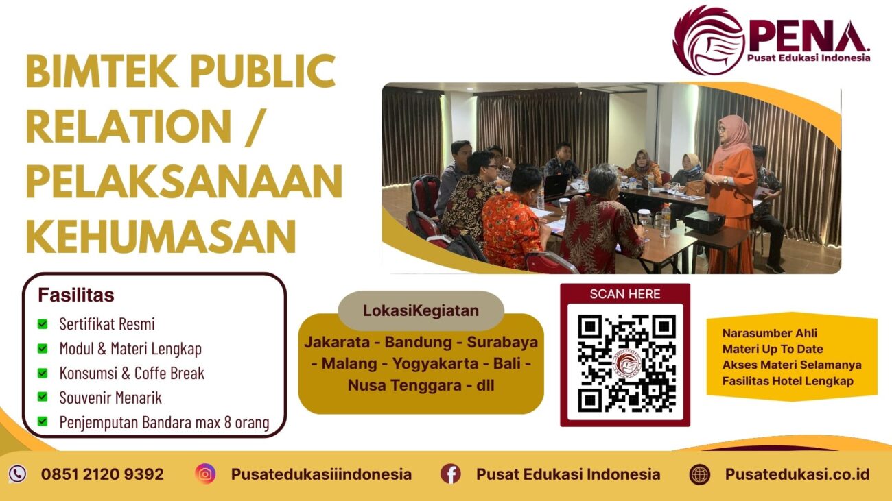 Bimtek pelatihan Public Relation Officer / Pelaksanaan Kehumasan Terbaru 2025/2026