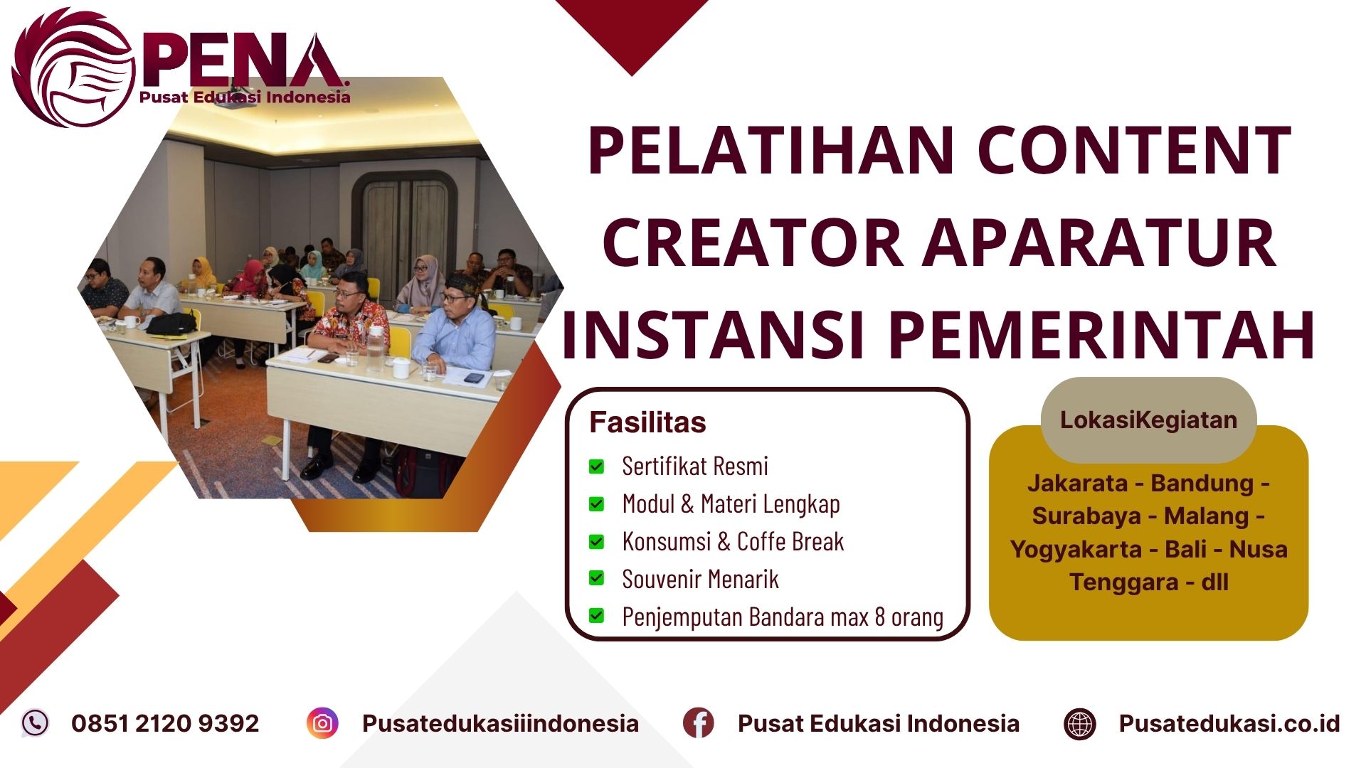 Bimtek Training Content Creator Aparatur Instansi Pemerintah Terbaru 2025/2026