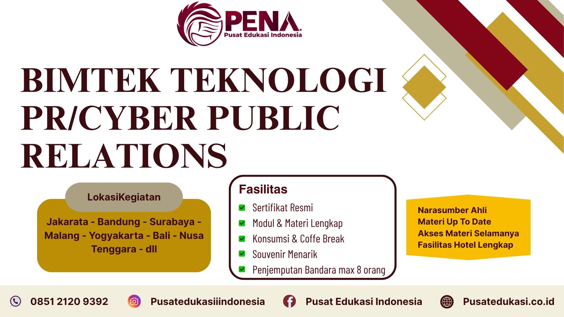 Bimtek Pelatihan Teknologi PR / Cyber Public Relations Terbaru 2025/2026