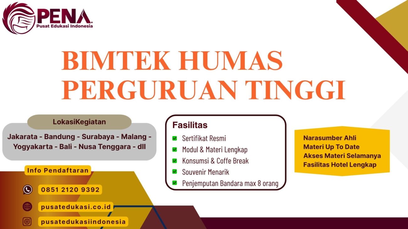 Bimtek Humas Perguruan Tinggi Terbaru 2025/2026