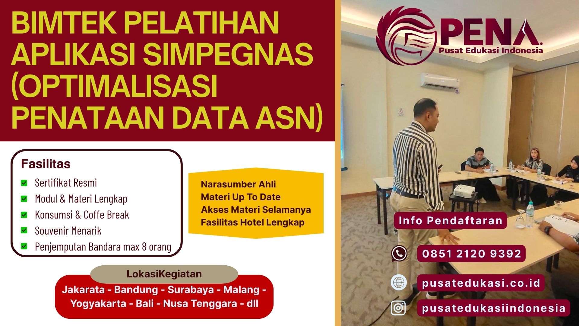 Bimtek Pelatihan Aplikasi SIMPEGNAS (Optimalisasi Penataan Data ASN) Terbaru 2025/2026