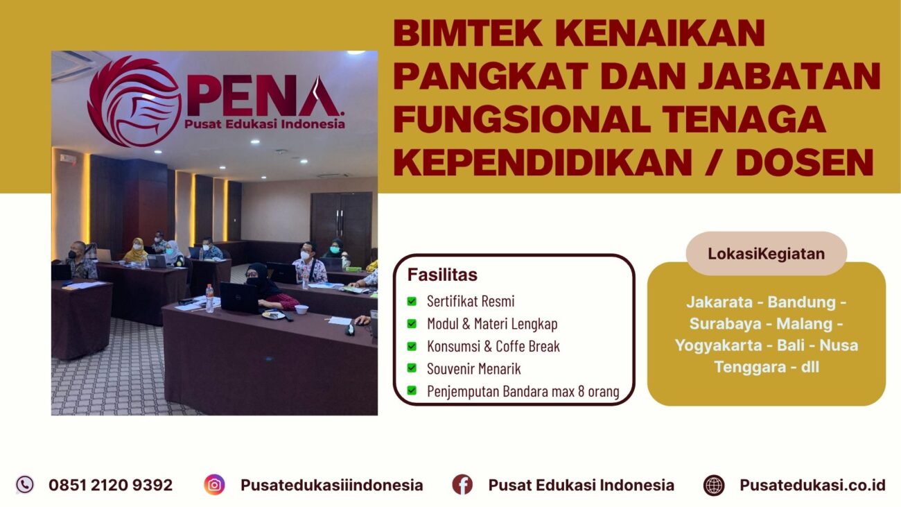 Bimtek Pelatihan Kenaikan Pangkat & Jabatan Fungsional Tenaga Kependidikan dan Dosen Terbaru 2025/2026