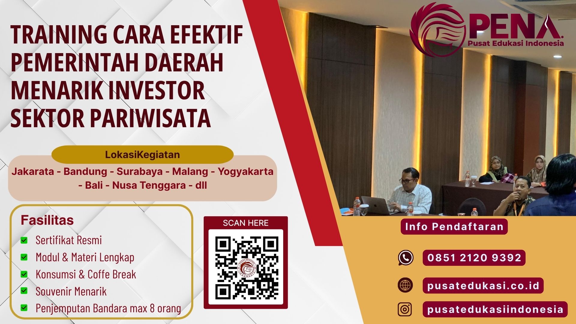 Bimtek Training Cara Efektif Pemerintah Daerah Menarik Investor Pariwisata Terbaru 2025/2026