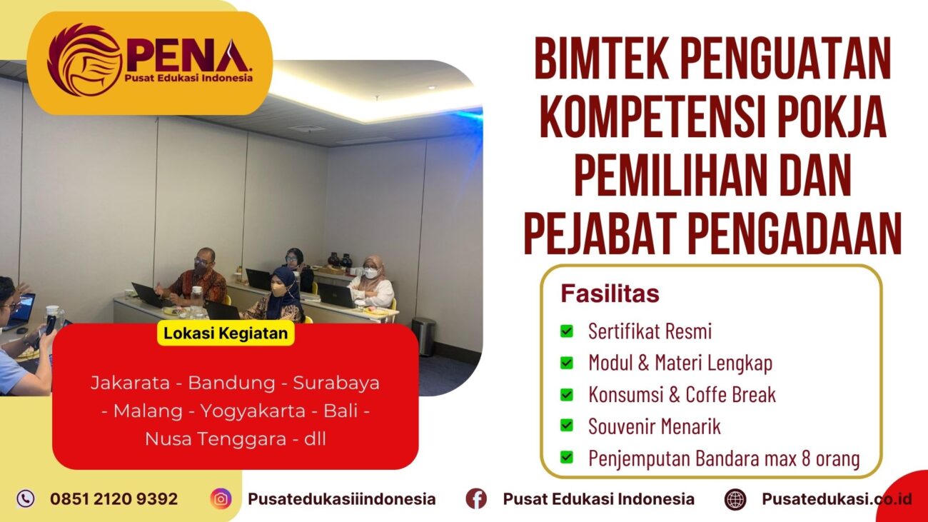 Bimtek Pelatihan Penguatan Kompetensi POJKA Pemilihan dan Jabatan Pengadaan Terbaru 2025/2026