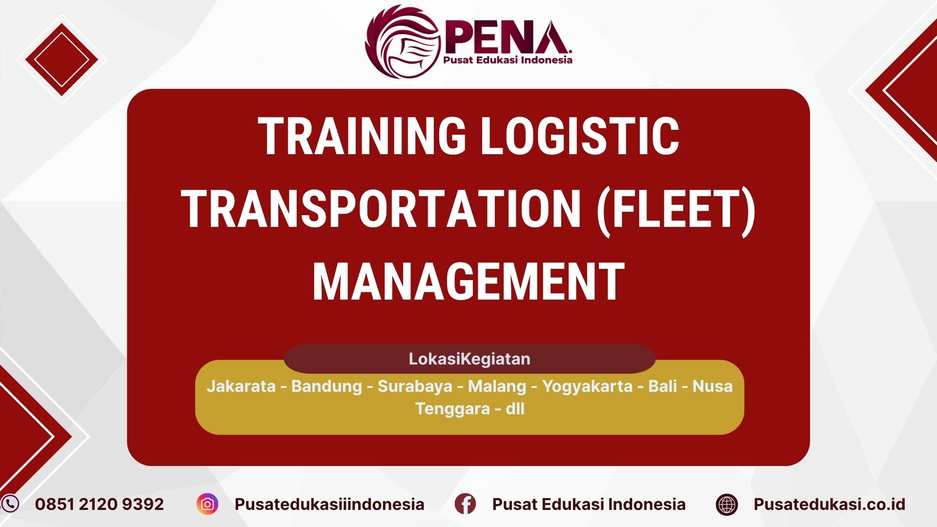  Bimtek Training (FLEET) Logistic Transportation Management Terbaru 2025/2026