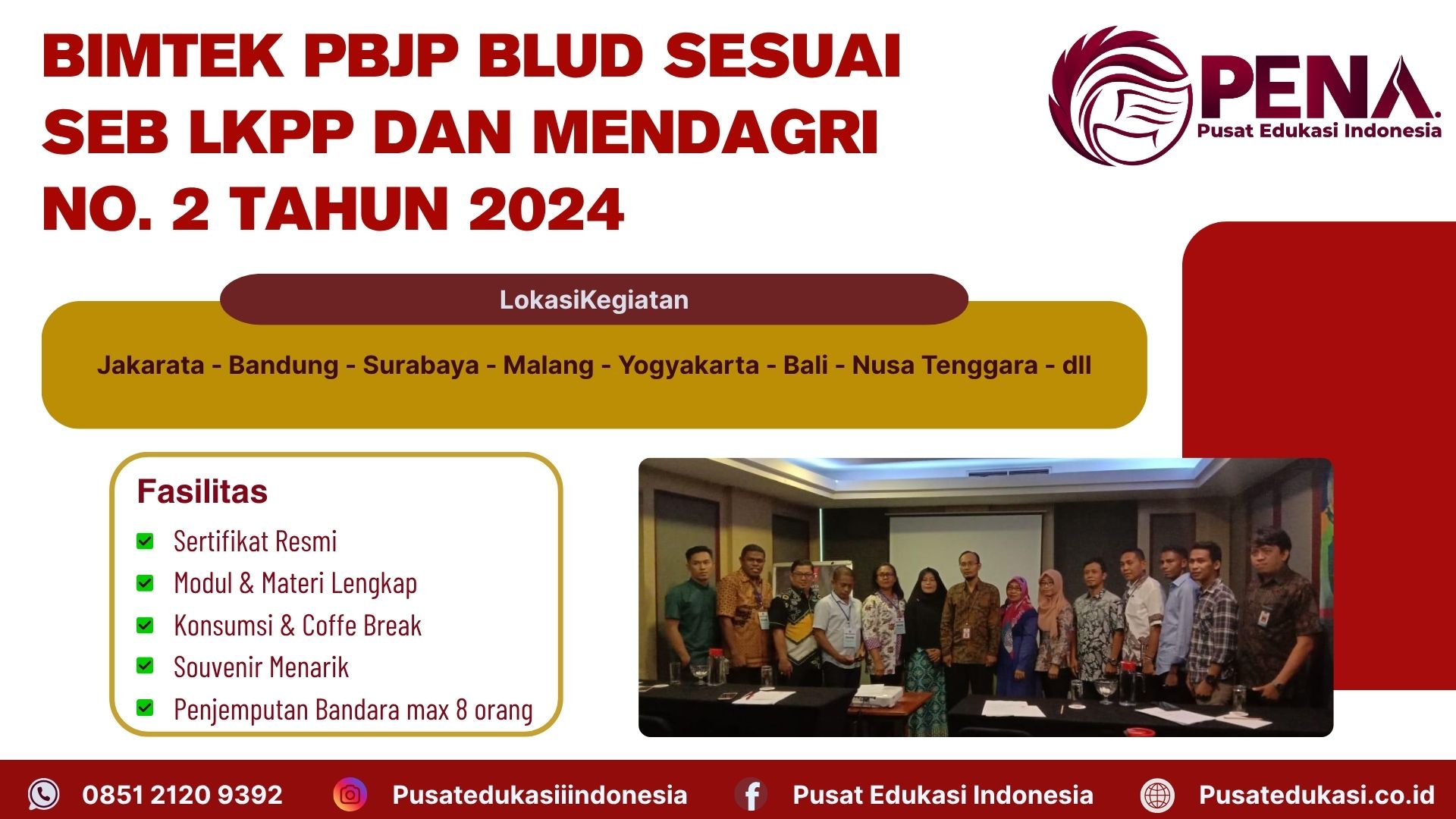 Bimtek Training PBJP BLUD sesuai SEB LKPP dan Mendagri No.2 Tahun 2024 Terbaru