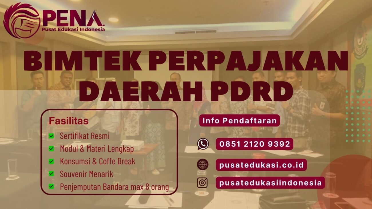 Bimtek Training Perpajakan Daerah PDRD Terbaru 2025/2026