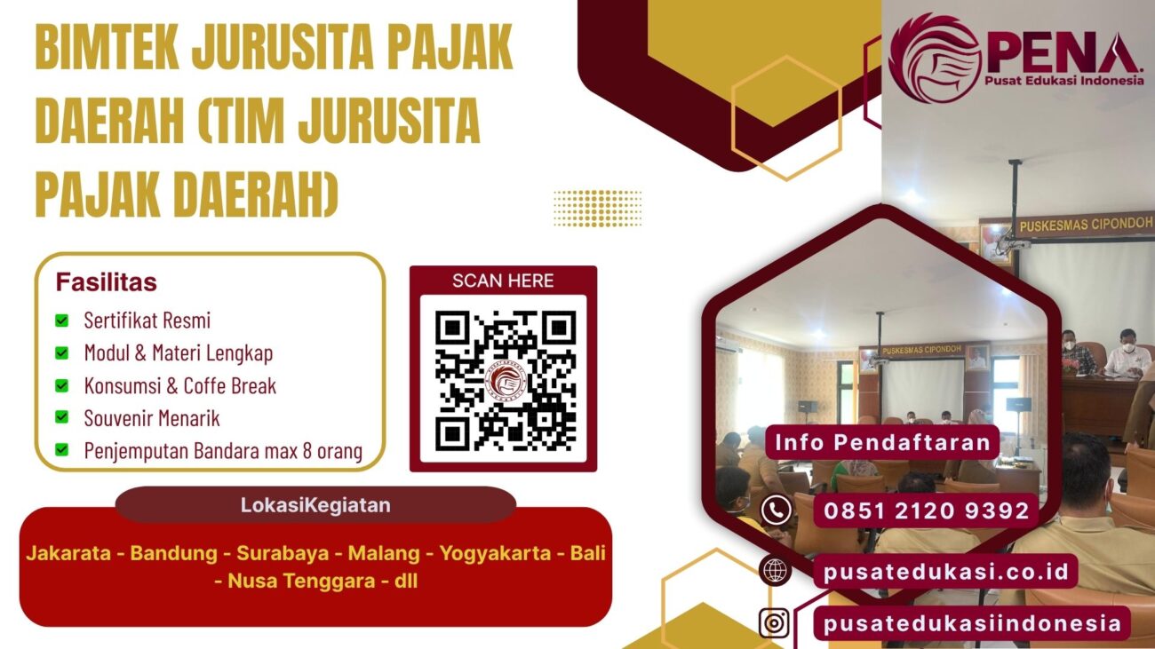 Bimtek Training Jurusita Pajak Daerah (Tim Jurusita Pajak Daerah) Terbaru 2025/2026