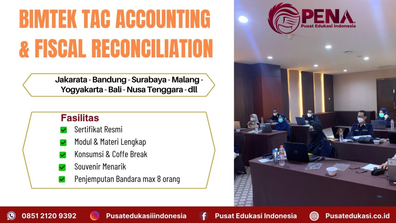 Bimtek Training Tax Accounting & Fiscal Reconciliation Terbaru 2025/2026
