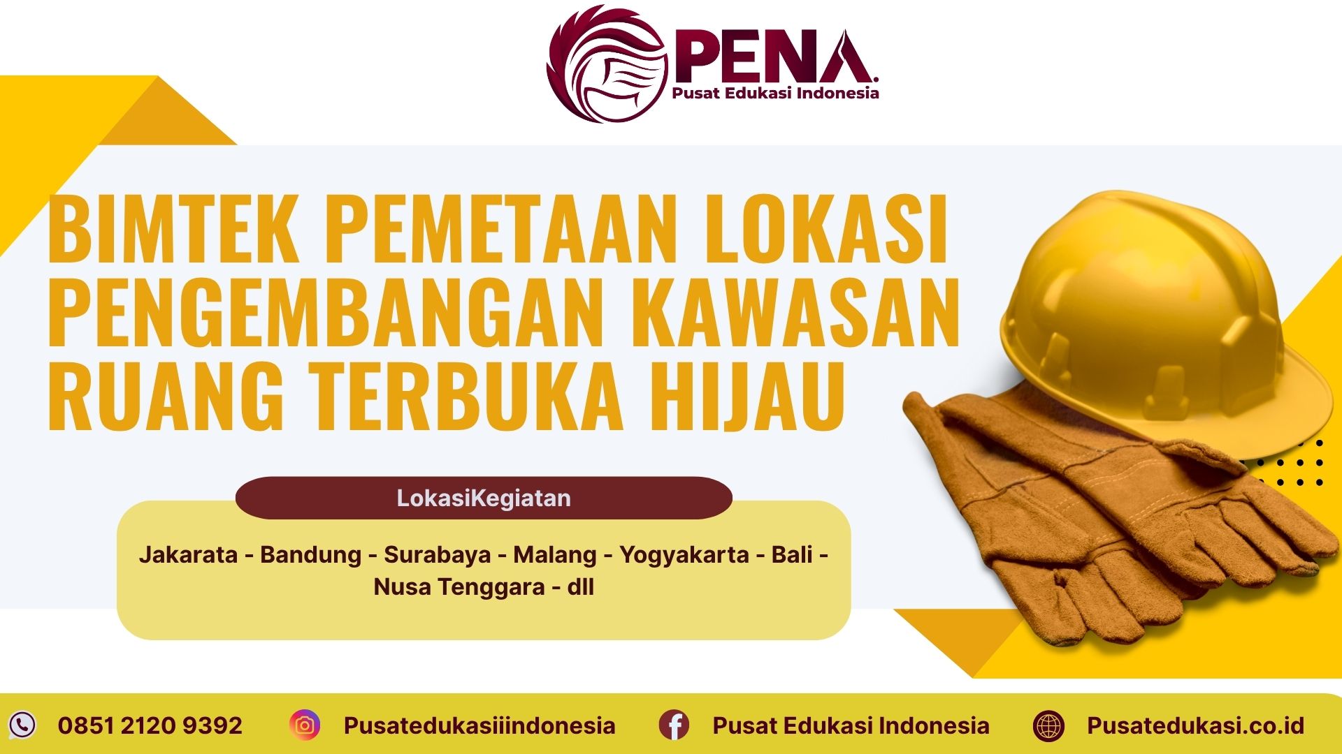 Bimtek Pelatihan Pemetaan Lokasi Pengembangan RTH (Ruang Terbuka Hijau) Terbaru 2025/2026