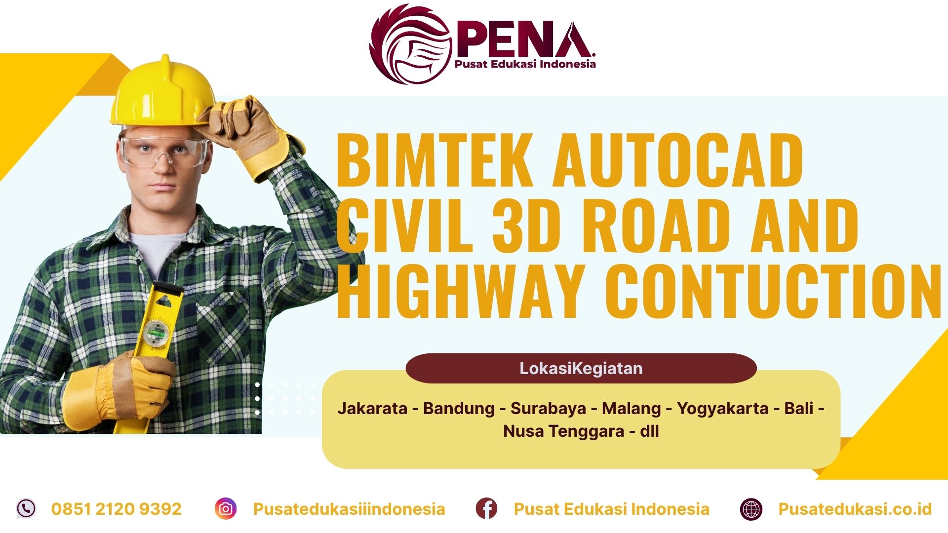 Bimtek Pelatihan Autocad Civil 3D Road and Highway Contructions Terbaru 2025/2026