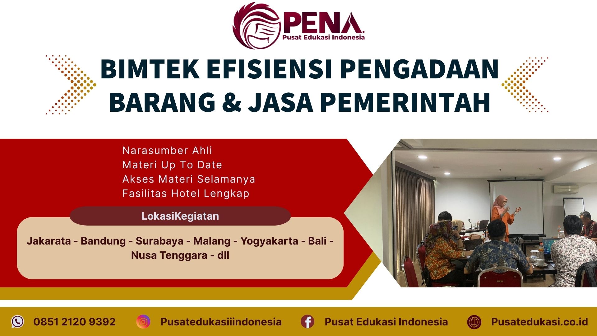 Bimtek Training Efisiensi Pengadaan Barang & Jasa Pemerintah Terbaru 2025/2026