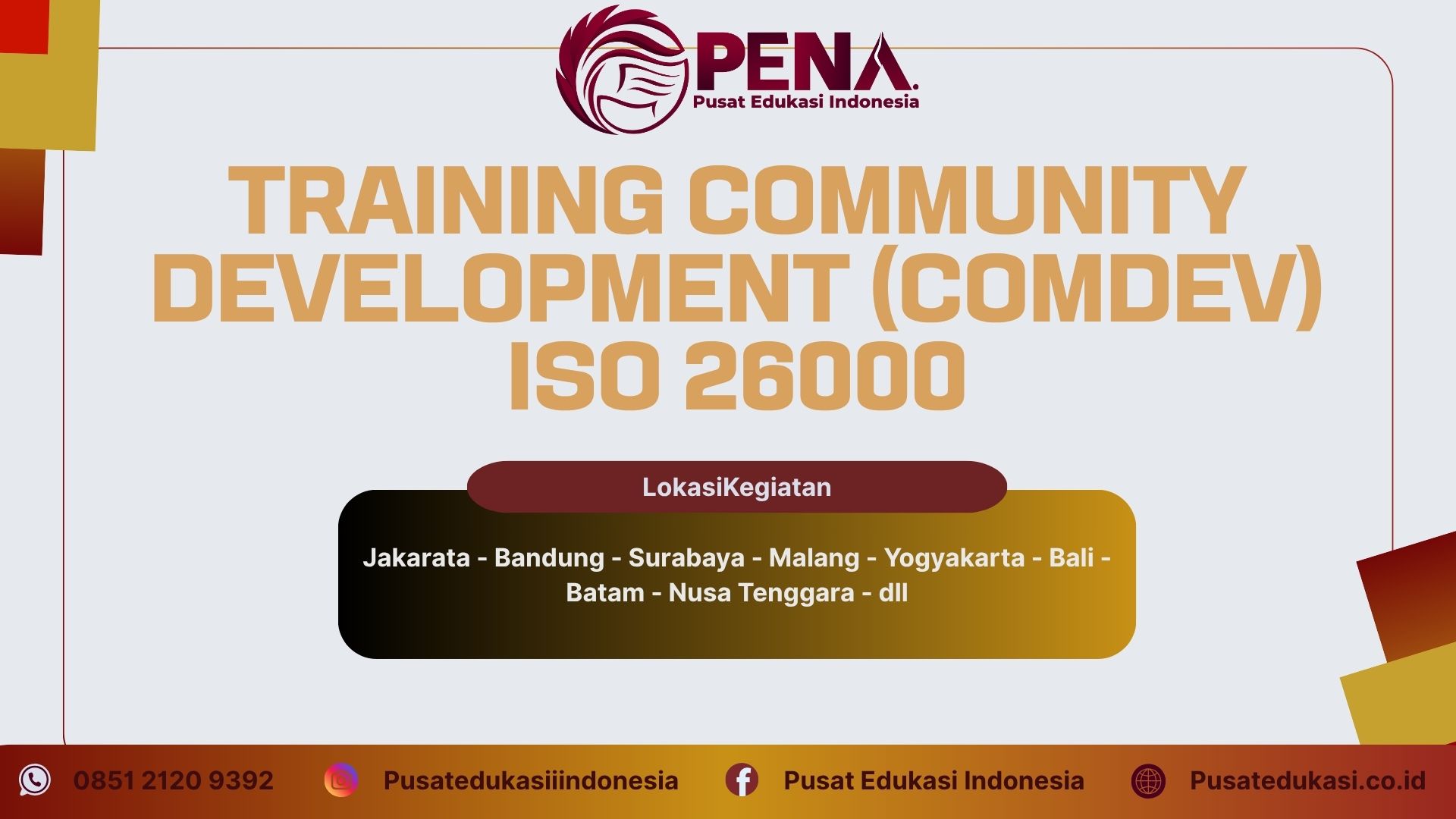 Training Community Development (ComDev) ISO 26000 Terbaru 2025/2026