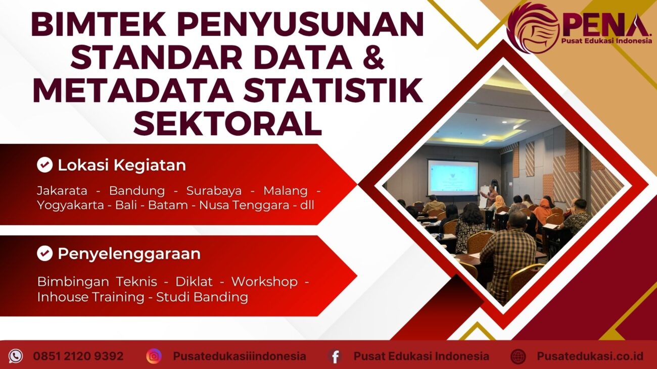 Bimtek Training Penyusunan Standar Data & Metadata Statistik Sektoral Terbaru 2025/2026