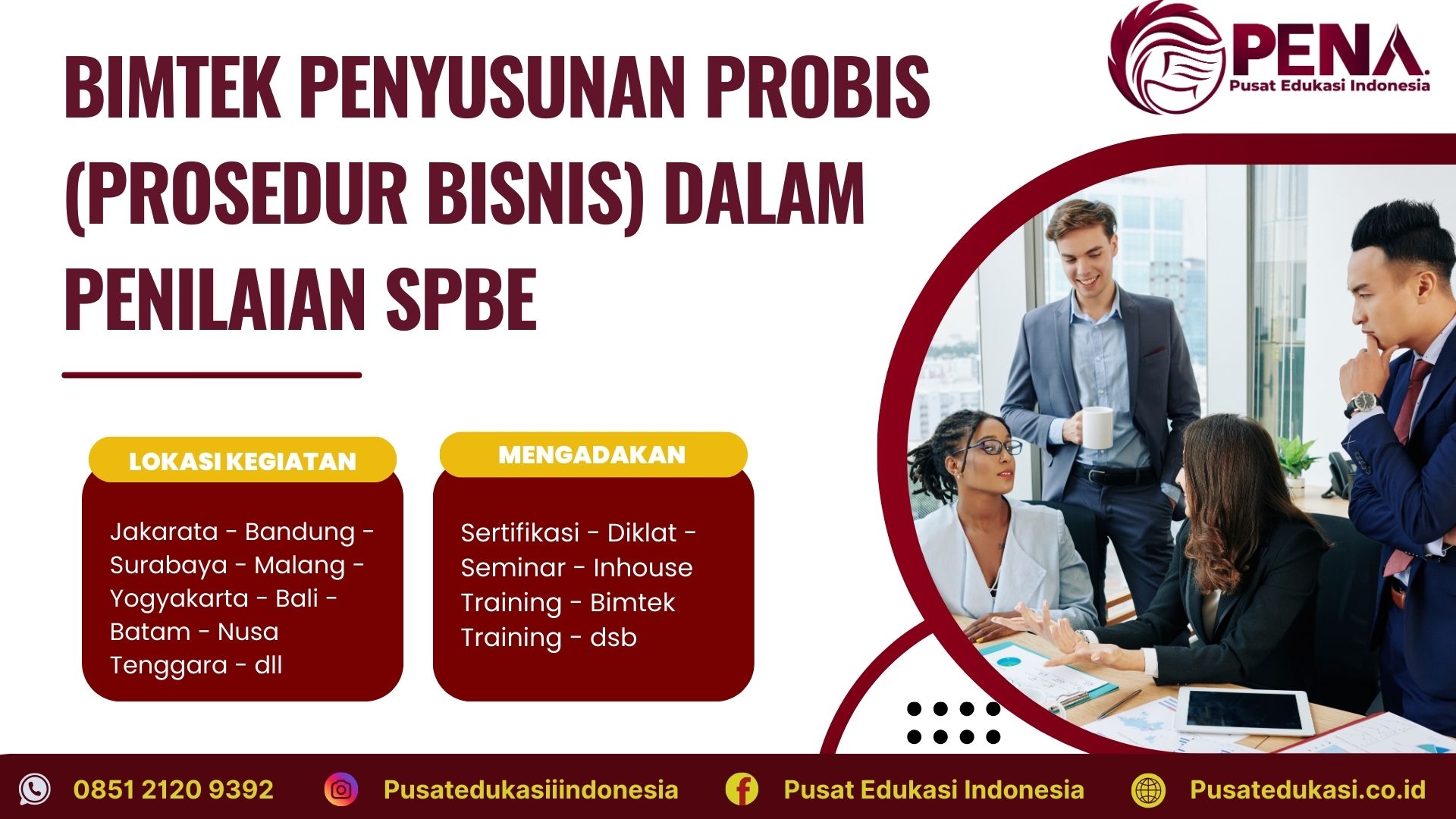 Pelatihan Bimtek Penyusunan Prosedur Bisnis dalam Penilaian SPBE Terbaru 2025/2026