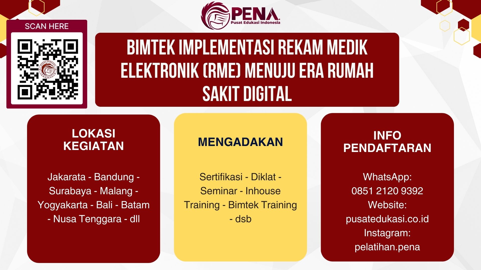 Bimtek Implementasi RME (Rekam Medik Elektronik) menuju Era Rumah Sakit Digital Terbaru 2025/2026