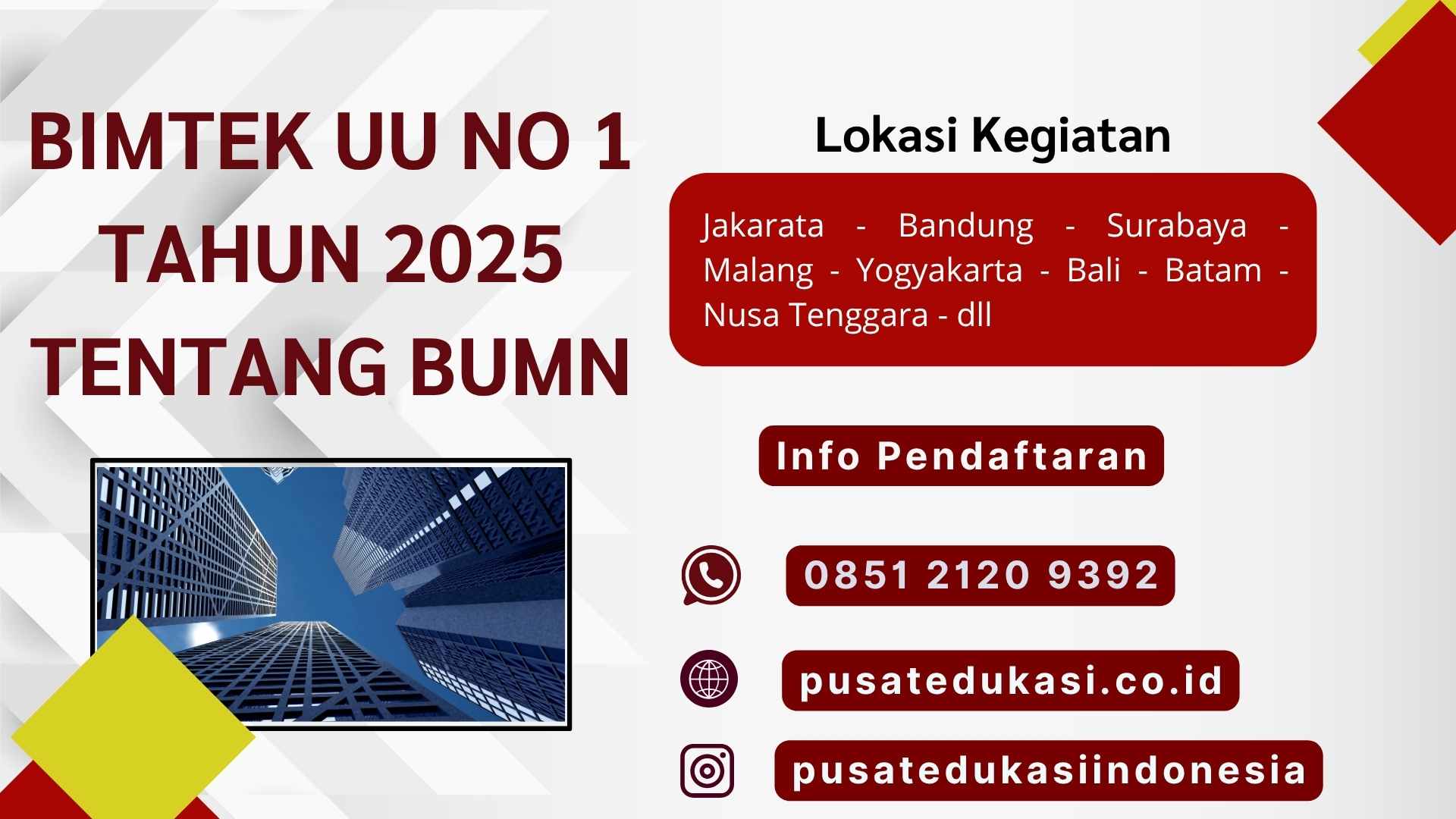 Bimtek UU No 1 Tahun 2025 tentang BUMN Terbaru 2025/2026