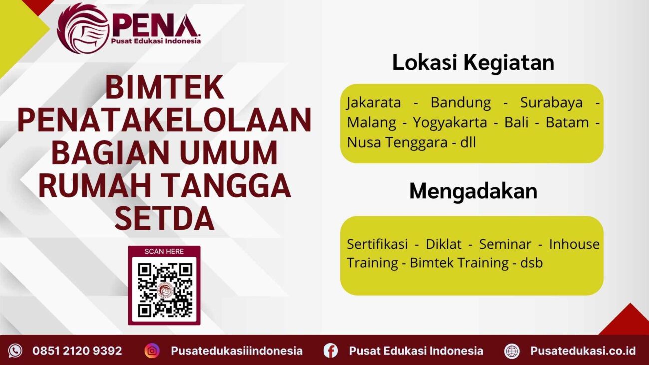 Bimtek Penatakelolaan Bagian Umum Rumah Tangga Setda Terbaru 2025/2026