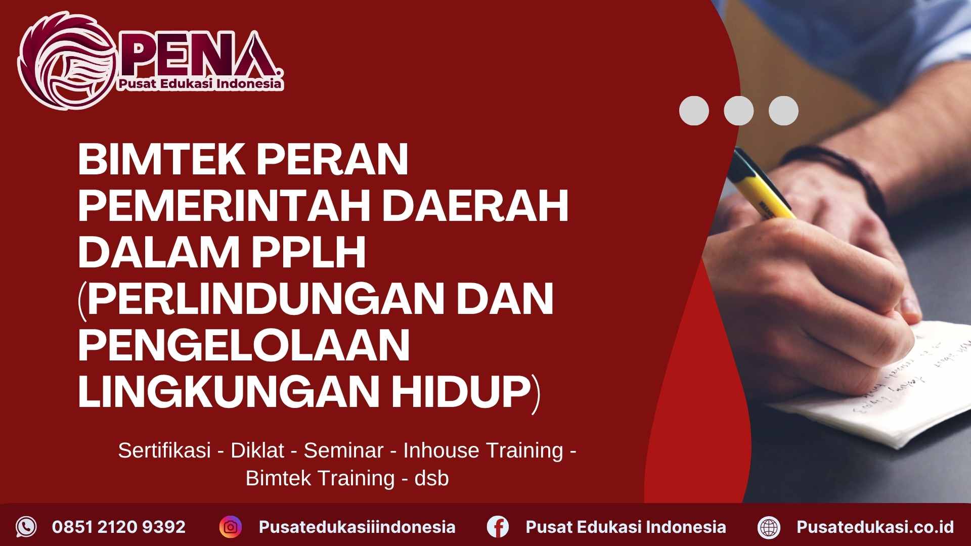 Bimtek Peran Pemerintah Daerah dalam PPLH (Perlindungan dan Pengelolaan Lingkungan Hidup) Terbaru 2025/2026