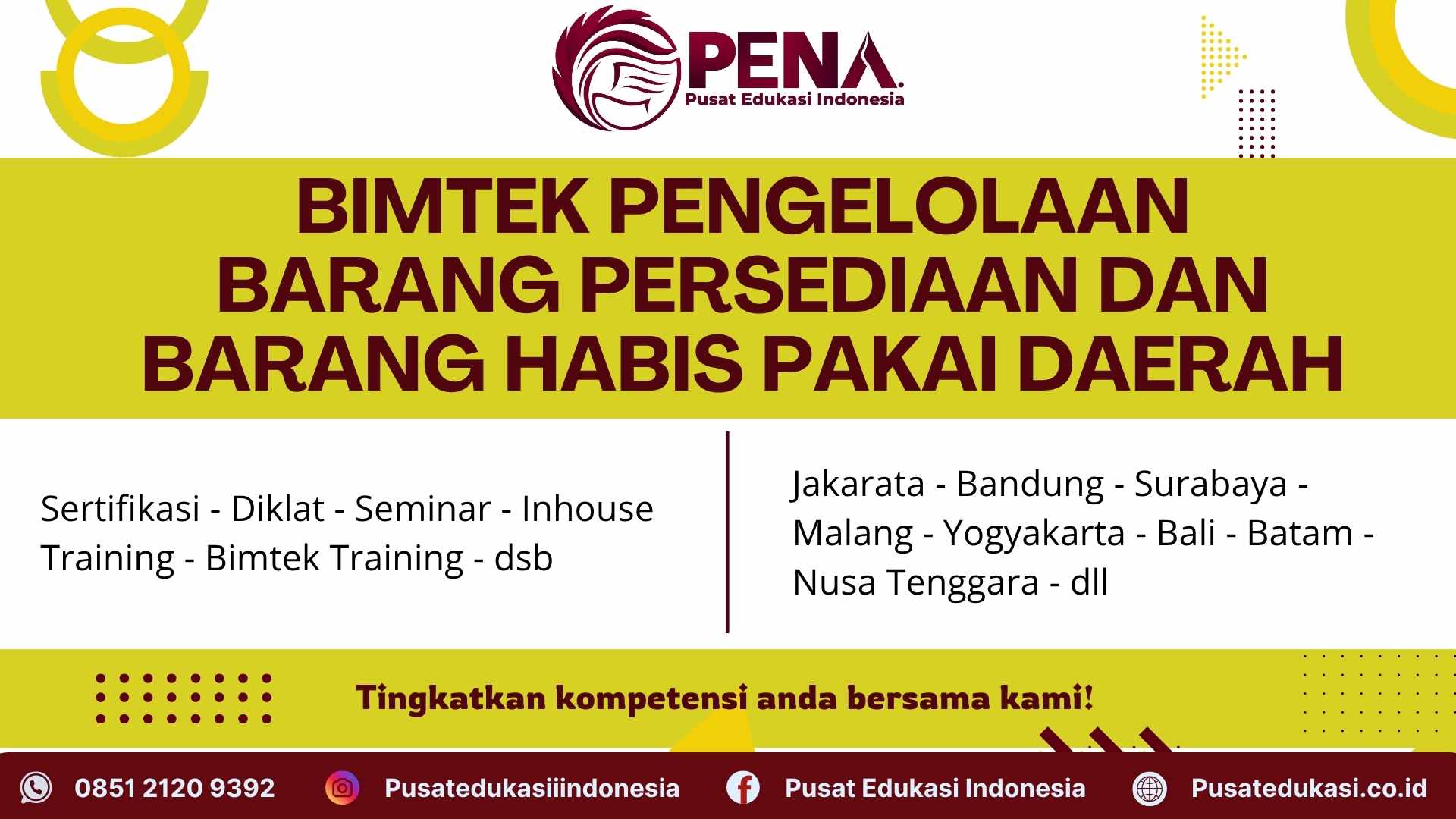 Bimtek Pengelolaan Barang Persediaan dan Barang Habis Pakai Daerah Terbaru 2025/2026