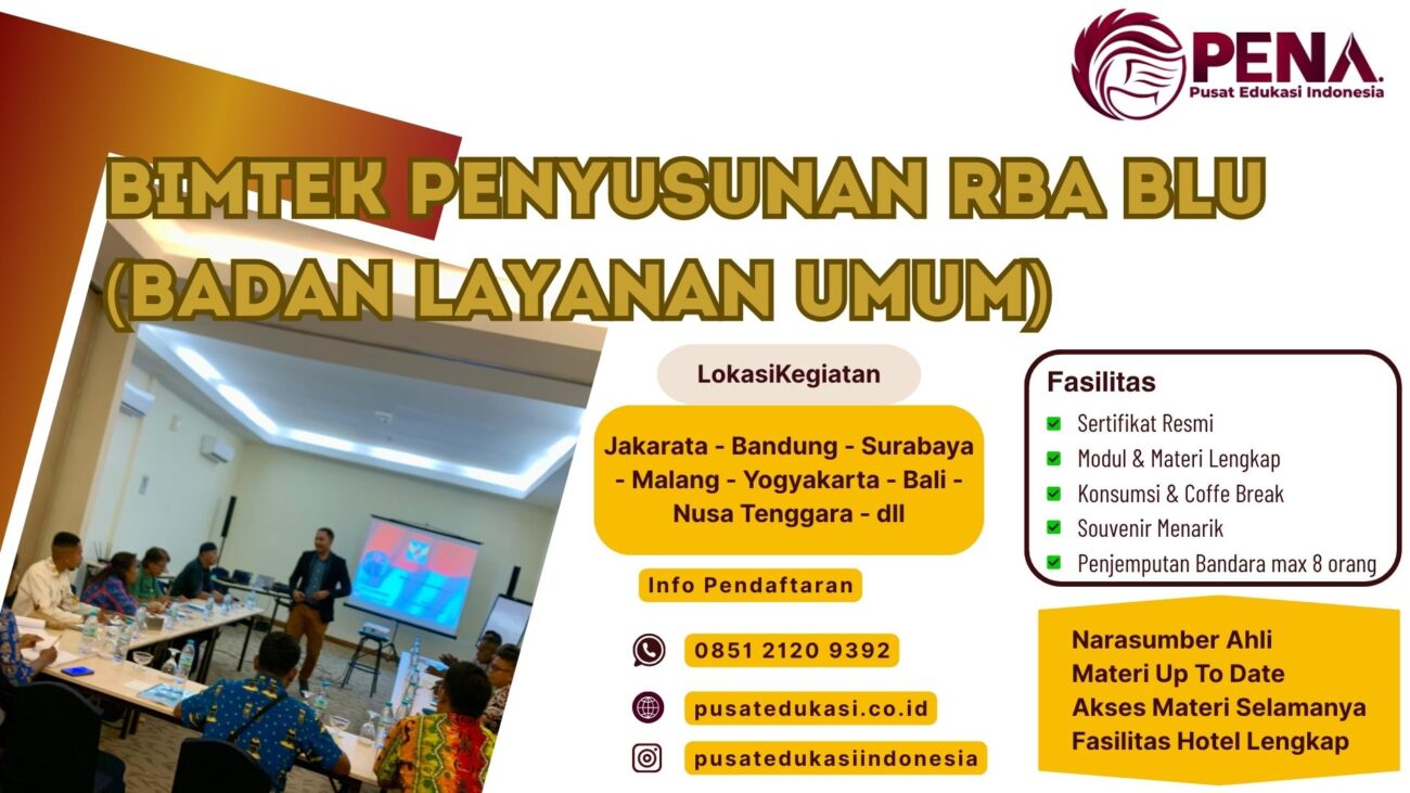 Bimtek Training Penyusunan RBA BLU (Badan Layanan Umum) Terbaru 2025/2026