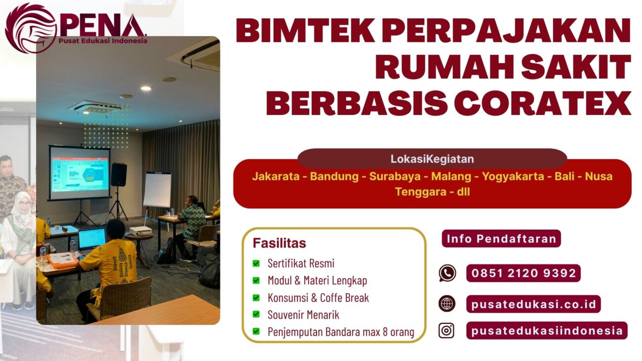 Bimtek Training Perpajakan Rumah Sakit Berbasis Coratex Terbaru 2025/2026