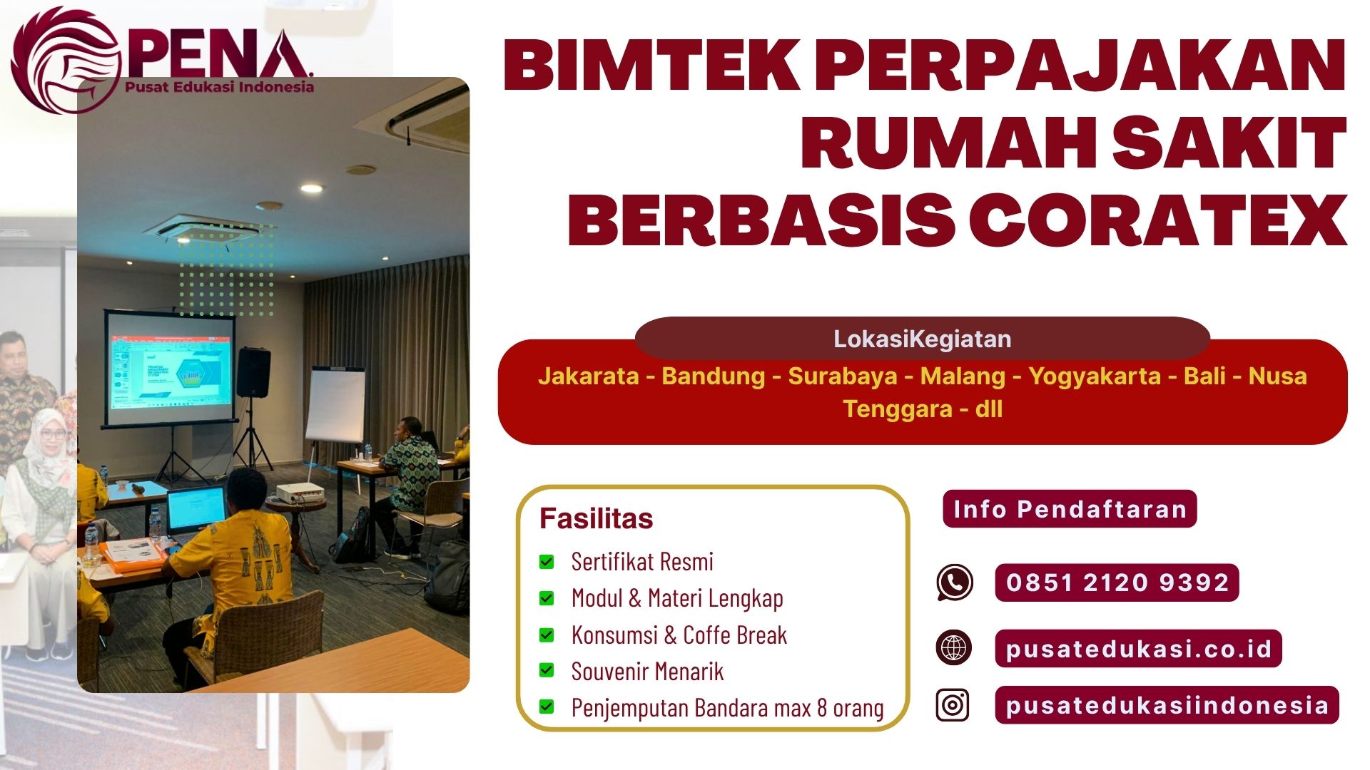 Bimtek Training Perpajakan Rumah Sakit Berbasis Coratex Terbaru 2025/2026