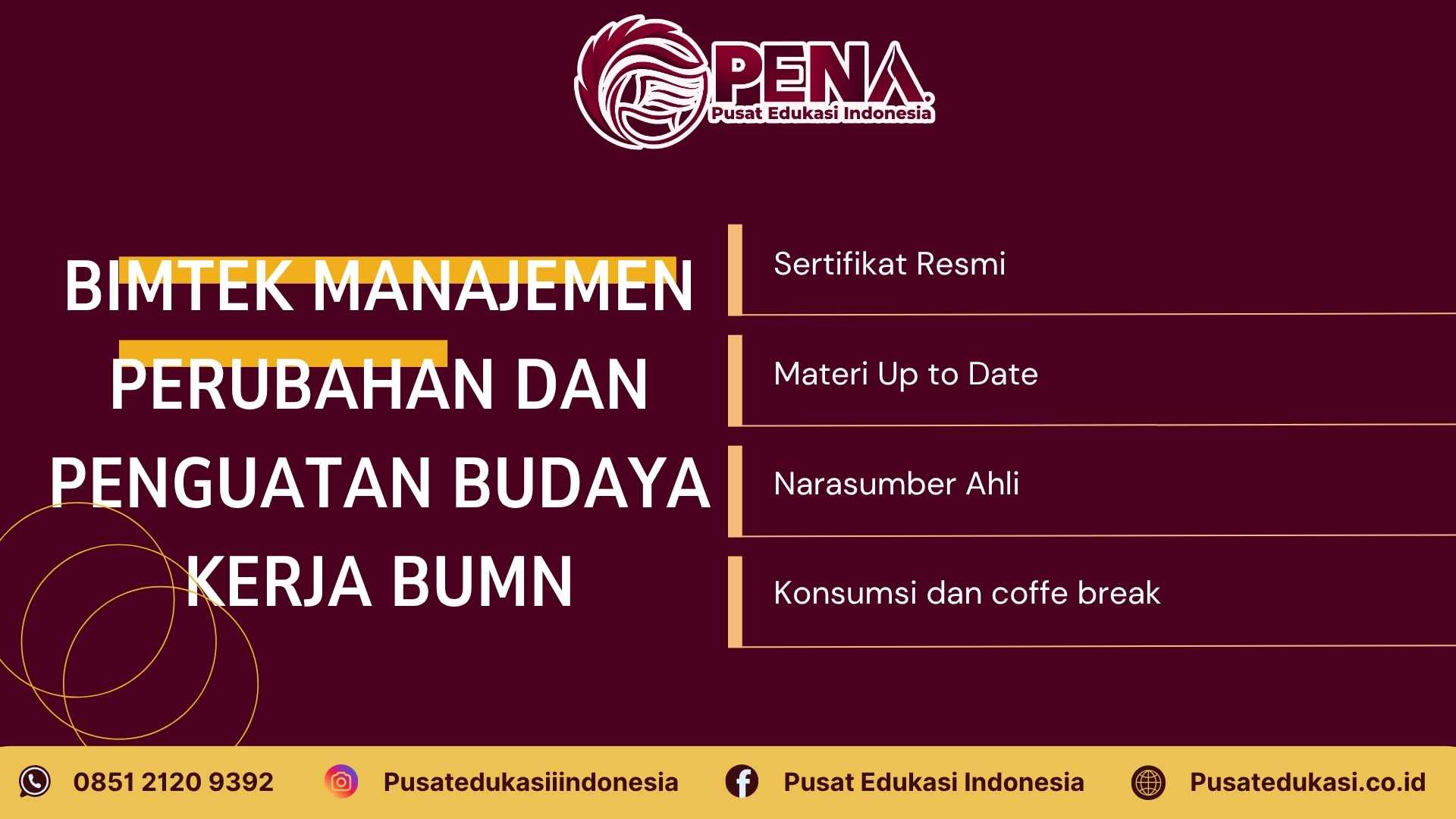 Bimtek Manajemen Perubahan dan Penguatan Budaya Kerja BUMN Terbaru 2025/2026