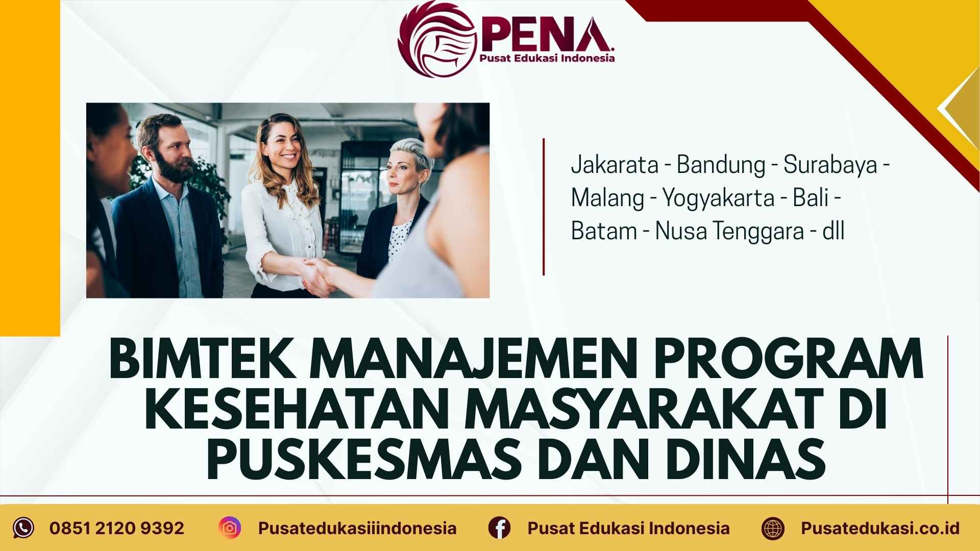 Bimtek Manajemen Program Kesehatan Masyarakat di Puskesmas dan Dinas Terbaru 2025/2026