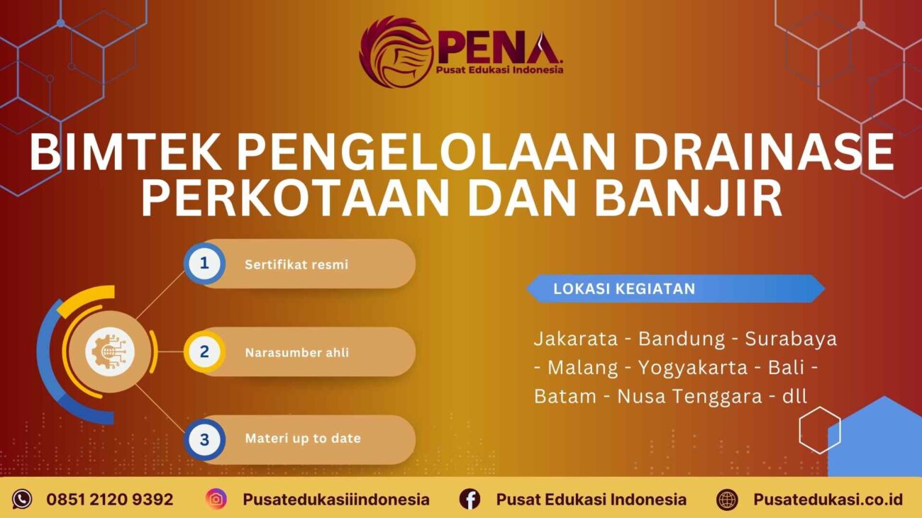 Bimtek Pengelolaan Drainase Perkotaan dan Banjir Terbaru 2025/2026