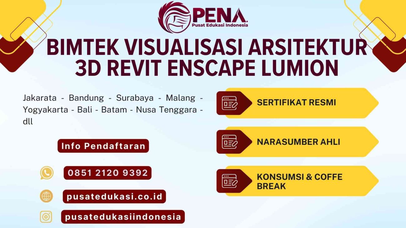 Bimtek Visualisasi Arsitektur 3D Revit Enscape Lumion Terbaru 2025/2026