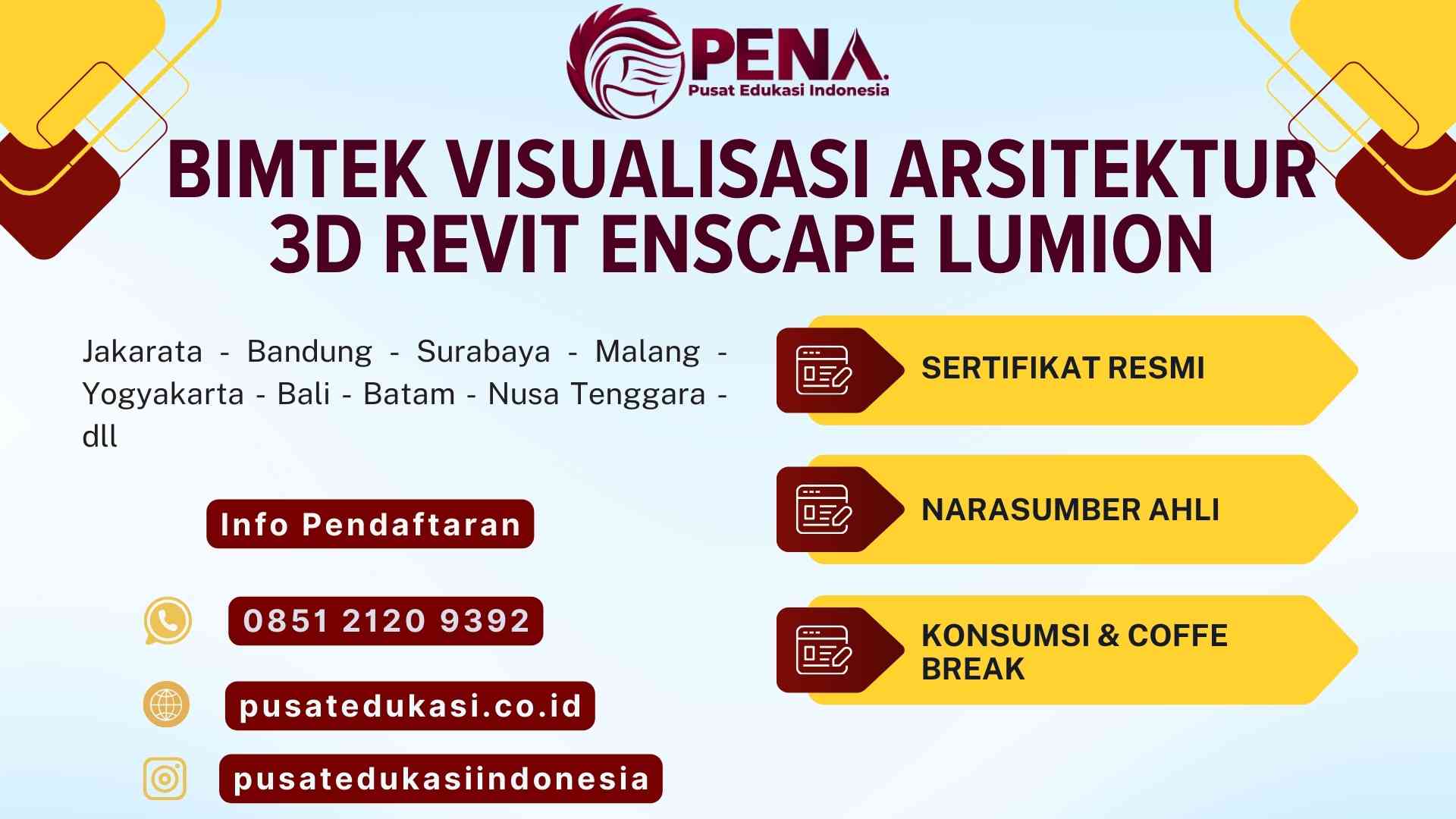 Bimtek Visualisasi Arsitektur 3D Revit Enscape Lumion Terbaru 2025/2026