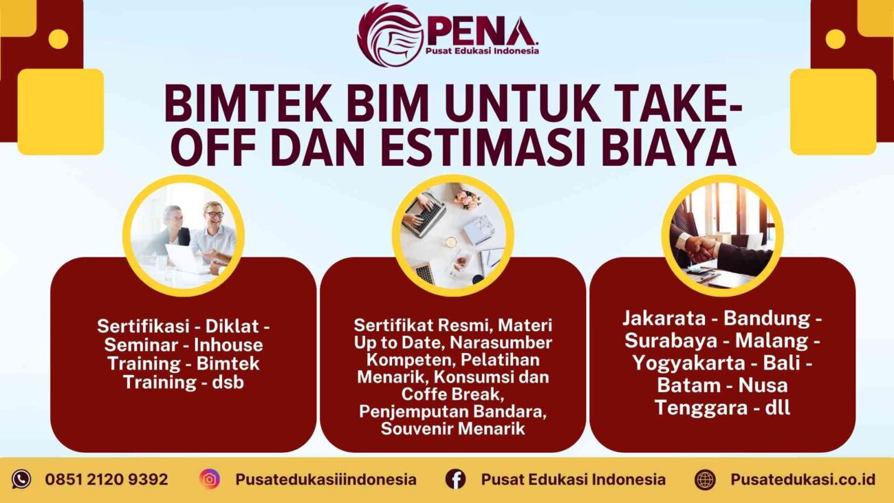 Bimtek BIM untuk Take Off dan Estimasi Biaya Terbaru 2025/2026