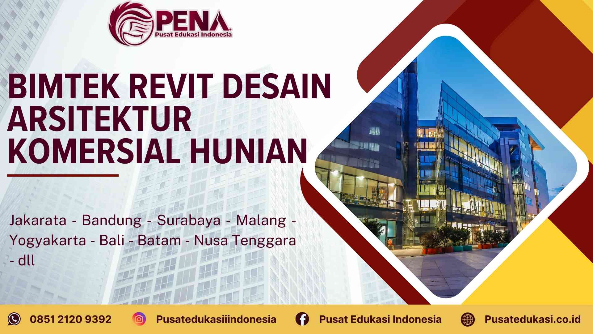 Bimtek Revit Desain Arsitektur Komersial Hunian Terbaru 2025/2026