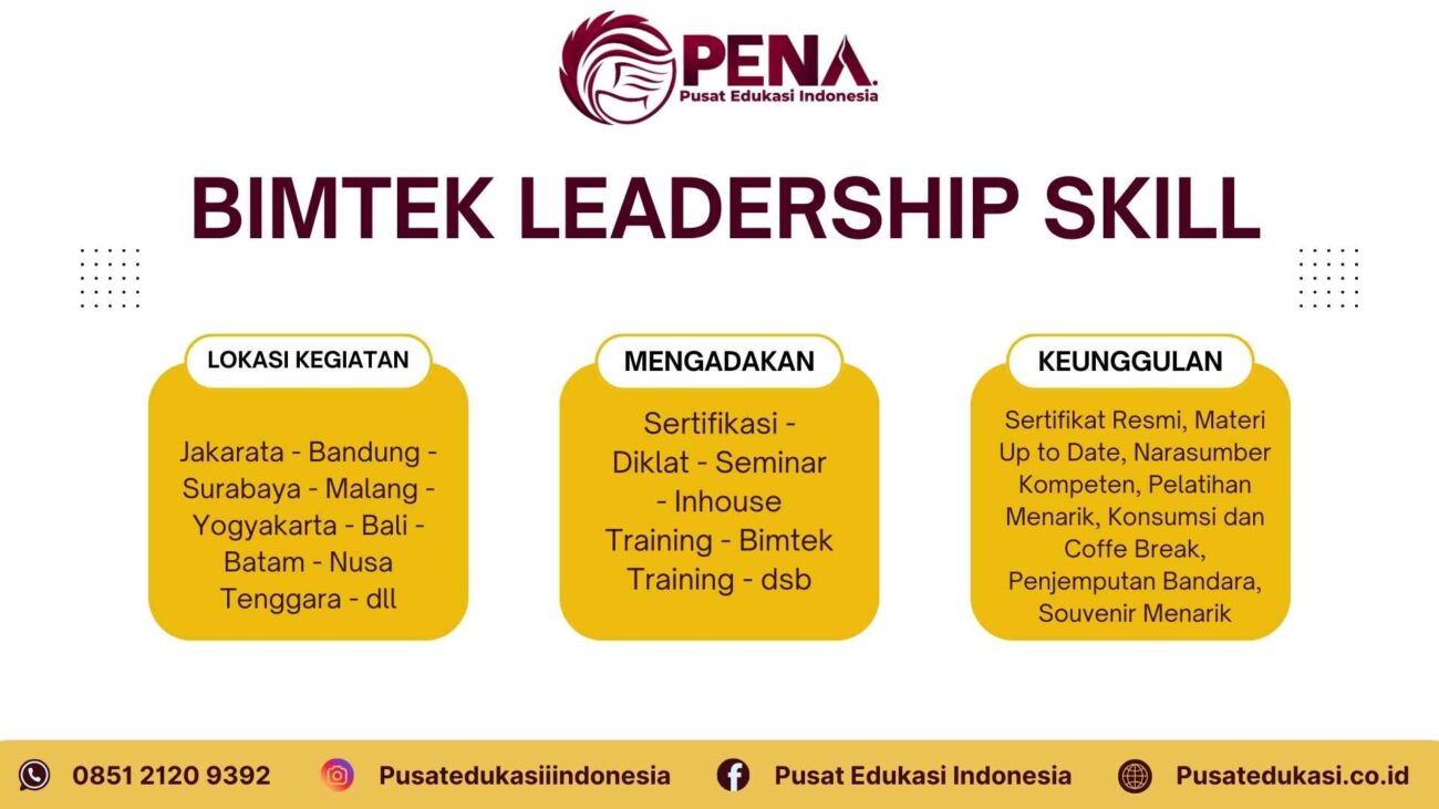 Bimtek Training Leadership Skills Terbaru 2025/2026