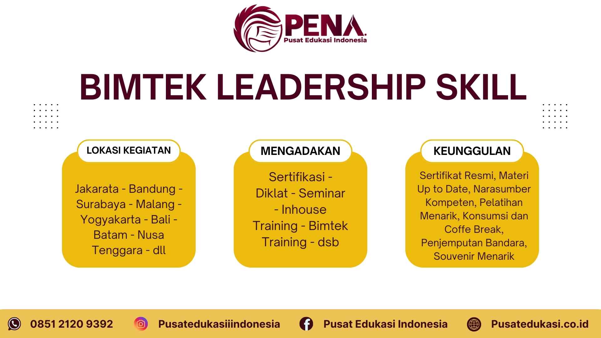 Bimtek Training Leadership Skills Terbaru 2025/2026