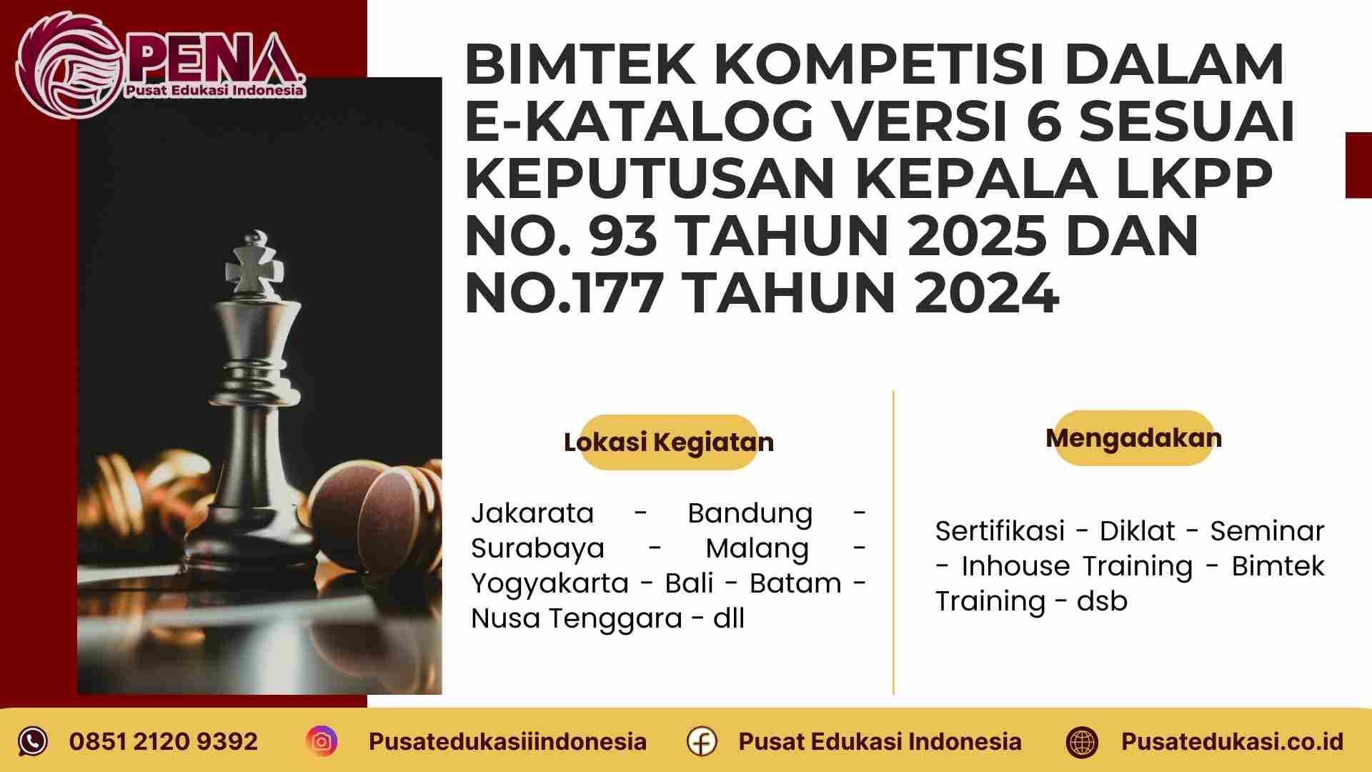 Bimtek Kompetisi dalam E-Katalog Versi 6 sesuai Keputusan Kepala LKPP No 93 Tahun 2025 Terbaru