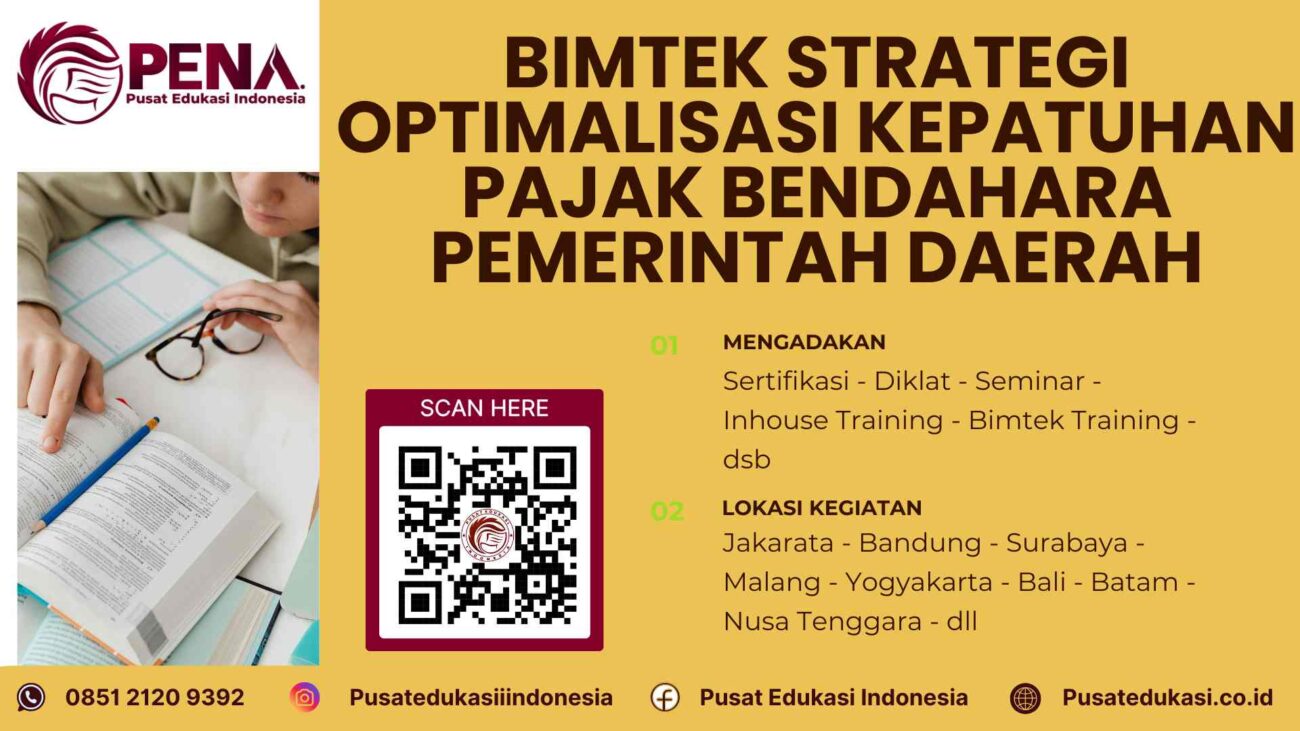 Bimtek Strategi Optimalisasi Kepatuhan Pajak Bendahara Pemerintah Daerah Terbaru 2025/2026