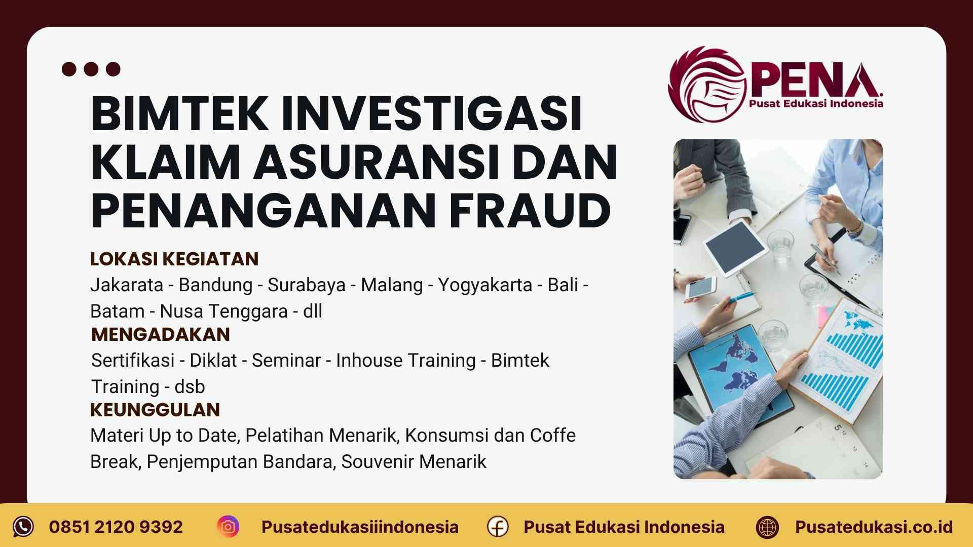 Bimtek Investigasi Klaim Asuransi dan Penanganan Fraud Terbaru 2025/2026