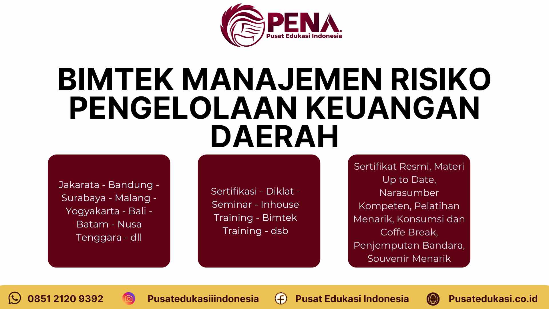Bimtek Training Manajemen Risiko Pengelolaan Keuangan Daerah Terbaru 2025/2026