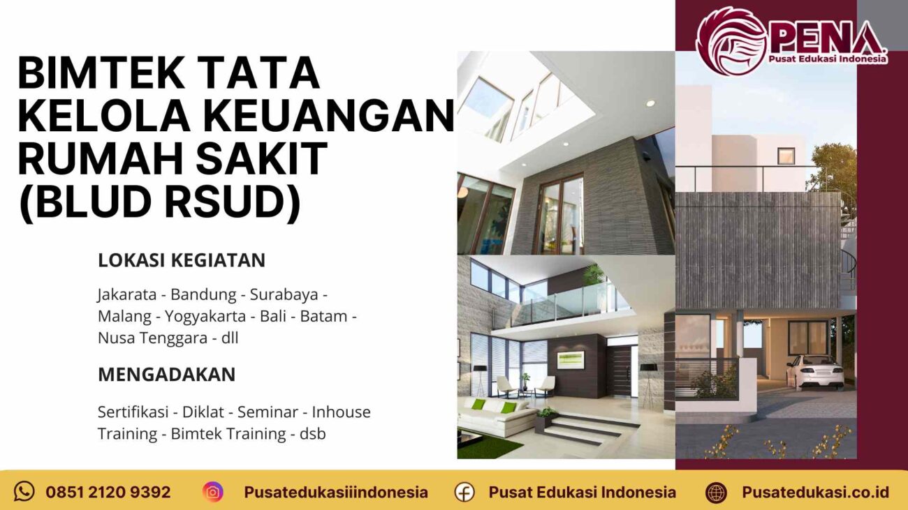 Bimtek Training Tata Kelola Keuangan Rumah Sakit (BLUD RSUD) Terbaru 2025/2026