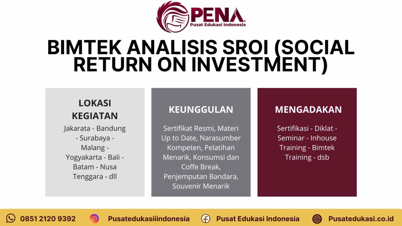 Bimtek Training SROI Social Return on Investment Terbaru 2025/2026