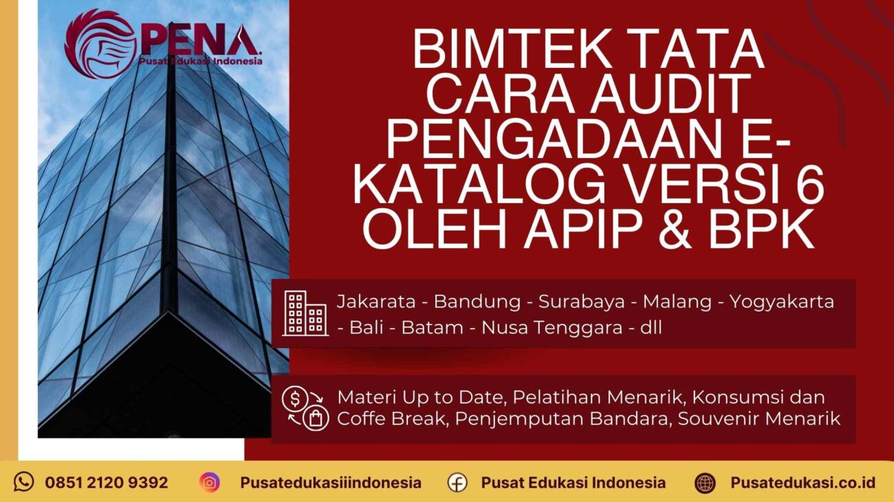 Pelatihan Tata Cara Audit Pengadaan E-Katalog Versi 6 Terbaru 2025/2026