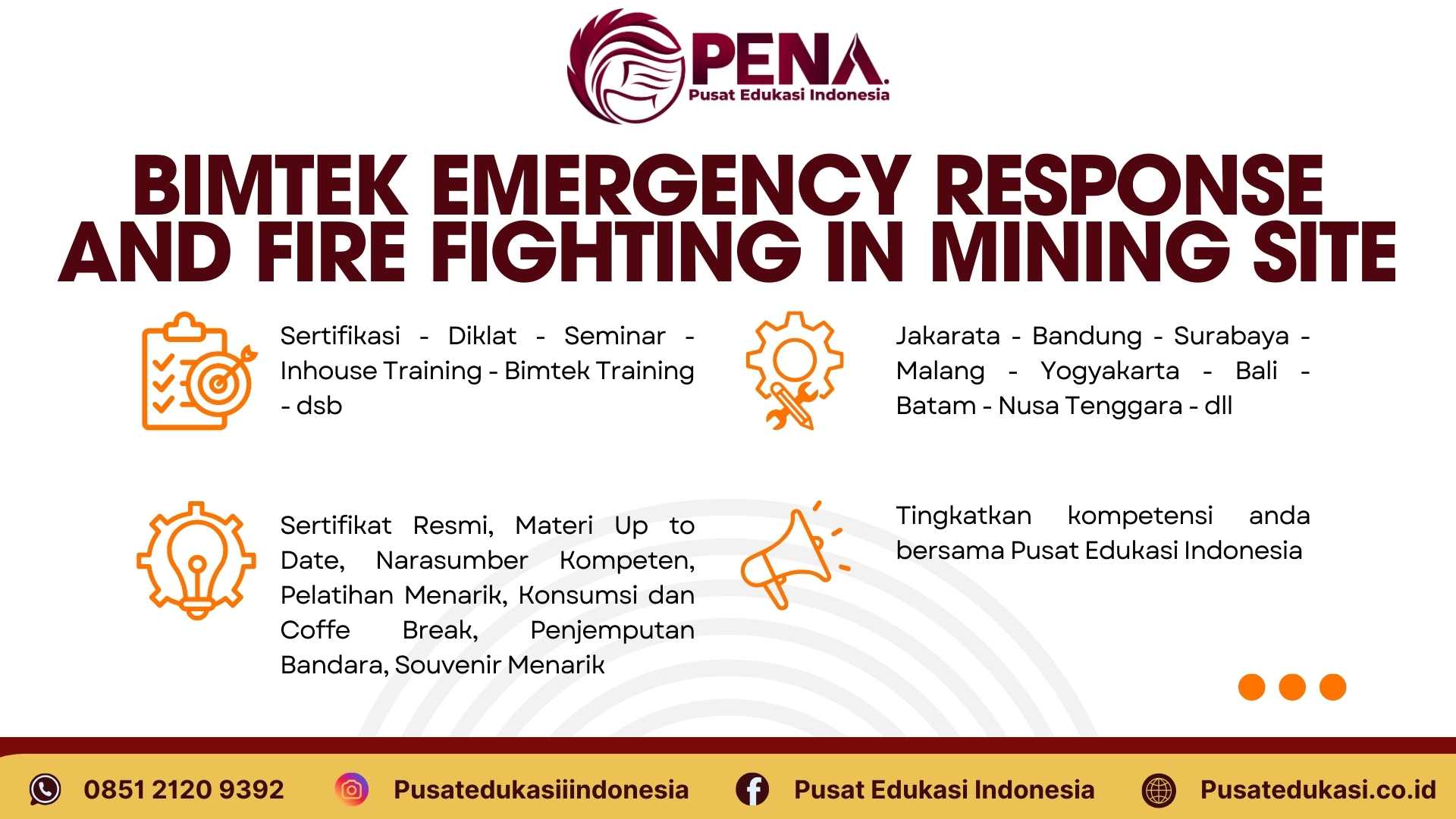Bimtek Emergency Response and Fire Fighting in Mining Site Terbaru 2025/2026