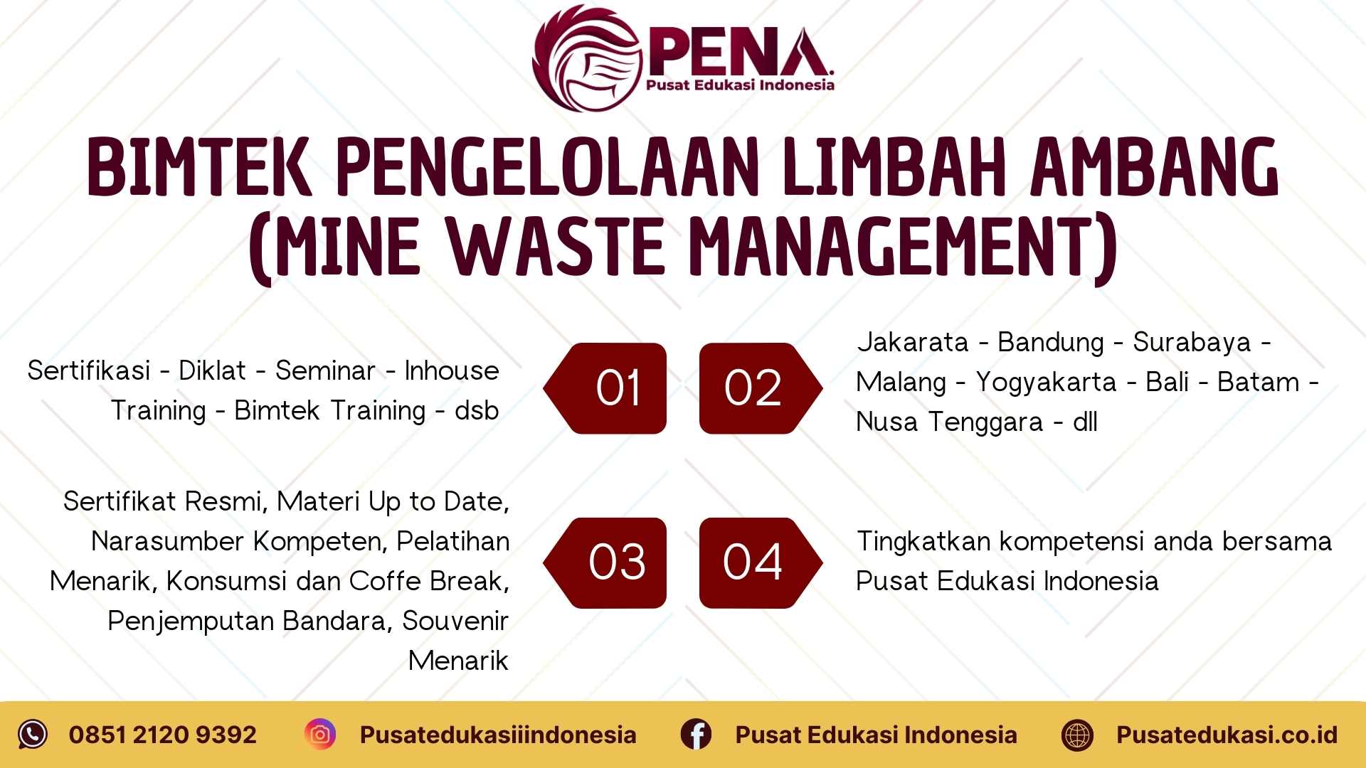 Bimtek Pengelolaan Limbah Tambang (Mine Waste Management) Terbaru 2025/2026