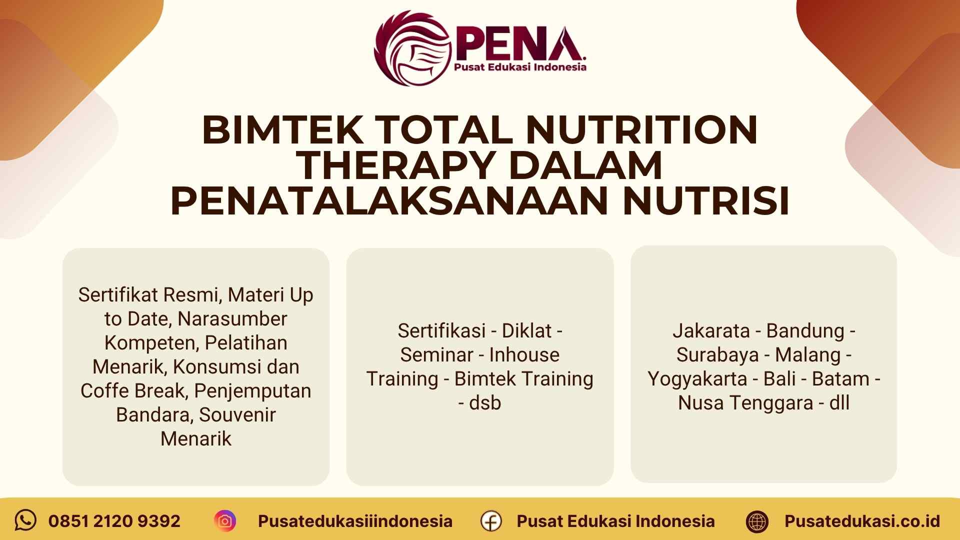 Bimtek Total Nutrition Therapy (TNT) dalam Penatalaksanaan Nutrisi Terbaru 2025/2026